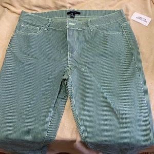 Forever 21 Striped boyfriend jeans